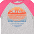 thumbnail image 4 of Inktastic Lake Erie Distressed Retro Sunset Boys or Girls Toddler T-Shirt, 4 of 5
