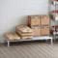 KITMA Dunnage Rack - Aluminum Floor Rack for Kitchen Restaurant 60" L x 14" W x 8" H 1,200 lb. (Pack of 6)