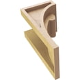 thumbnail image 6 of 5"W x 5"D x 10"H Wide Viola Rough Cedar Woodgrain TimberThane Corbel, Primed Tan, 6 of 6