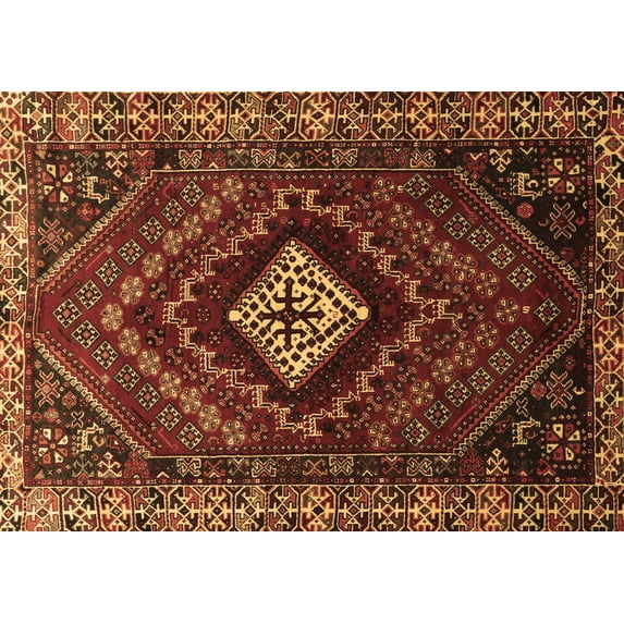 Ahgly Company Indoor Rectangle Persian Brown Traditional Area Rugs, 5' x 7'