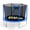 Blue, variant on XMIKA 1400LBS 14FT Trampoline, Outdoor Trampolines for Kids with Enclosure Net, Trampoline with Basketball Hoop, Light, Sprinkler and Ladder, Heavy Duty Backyard Trampoline, Round Trampolines