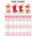 thumbnail image 5 of Conjuntos de bikini halter push up INSPIRE CHIC para mujer, 2 piezas con parte inferior triangular de doble lazo, trajes de baño medianos en negro, 5 of 5