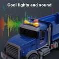 thumbnail image 6 of Dump Trucks for Boys Age 3 4 5 6 7 Large Dump Truck Toy with Lights, Sounds, Blue Toddler Friction Powered Truck Vehicle Toy for Boys Girls Birthday Gifts, 6 of 13