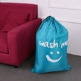 thumbnail image 3 of Yeacher Multi-functional Large Foldable Nylon Laundry Bag Dirty Clothes Storage Bag with Drawstring Closure for Home Laundromat Travel--Blue, 3 of 7