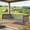 Gray, variant on Patio Twin Size Garden Swing Bed, Wooden Porch Swing Frame with Ropes, Outdoor Hanging Swing for Garden, Backyard, Patio, Safe Sloped Design