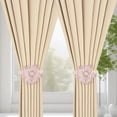 thumbnail image 2 of ABCISI Curtain Ties, Lotus Flower Curtain tiebacks holdbacks Holder for Curtain Decoration in Summer for Bedroom Decorations (Purple), 2 of 10