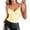 Yellow, variant on Women Cute Deep V Neck Sleeveless Fitted Basic Tank Tops Women Adjustable spaghetti strap Y2K Tank Top Cami Summer Soft Lightweight Shirts Daily Beach Vacation Outfits, Beige L