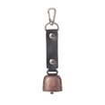 thumbnail image 2 of Sportteer Bell Keychain Bell Pendant Outdoor Bell Charm Hanging Buckle Retro Collar DIY Jewelry Faux Leather Pet Keychain, 2 of 8