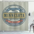thumbnail image 1 of Ambesonne Minnesota Shower Curtain, Retro North Star State, 69"Wx75"L, Multicolor, 1 of 3