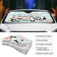 thumbnail image 5 of Bingfone Cute Panda Car Windshield Sun Shade Protector Keep Your Vehicle Cool Sun Shield Visor Cover Foldable For Car Truck Suv-Small, 5 of 9