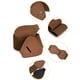 thumbnail image 2 of Cinturón elástico de cuero sintético con hebilla en forma de 8 de 2 piezas Inspire Chic para dama 27x2.36" (LxW) Café, 2 of 7
