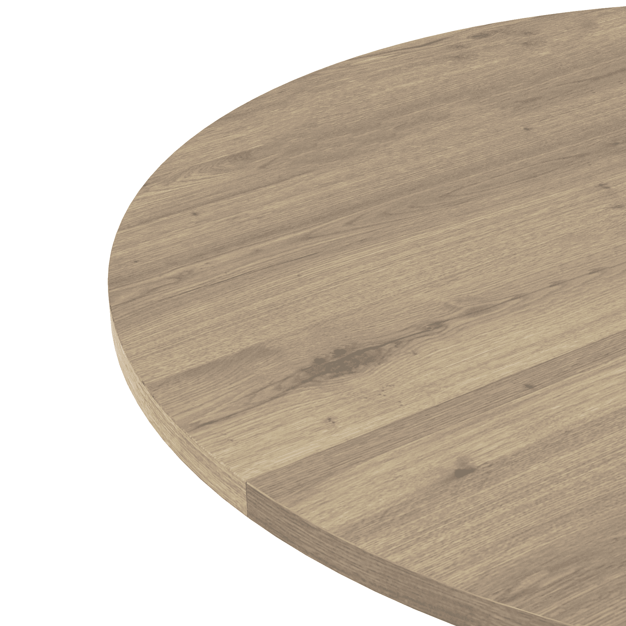 Aukfa Round Dining Table for 4, 31.5" Small Kitchen Table with MDF Top & Metal Legs for Kitchen, Living Room, Small Space, Vintage Industrial Style, Rustic Brown