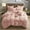 pink, variant on BLEUM CADE Luxury Fluffy Fuzzy Queen Bedding Comforter Set,4 Pieces Shaggy Duvet Cover Set,Furry Plush Velvet Comforter Cover with Zip Closure,Pink