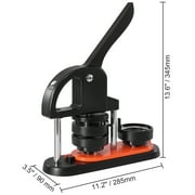BENTISM Button Maker Machine Plastic 2.28 in / 58 mm, 100 Pieces