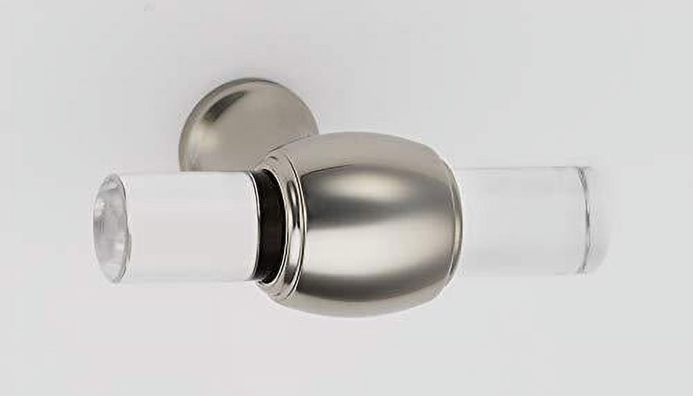 Alno A870-45-PN Royale Acrylic 1-3/4" "T" Bar Cabinet Knob / T Drawer Knob - Nickel