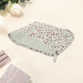 thumbnail image 3 of Unique Bargains 1 Pc Floral Quilted Clutch Makeup Bag for Travel Vacation Red Polyester, 3 of 5