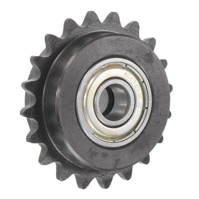 Unique Bargains Pignon de Renvoi Alésage de 8 Mm 1/4' Pas 20 Dents, Acier au Carbone avec 2 Roulements à Insert