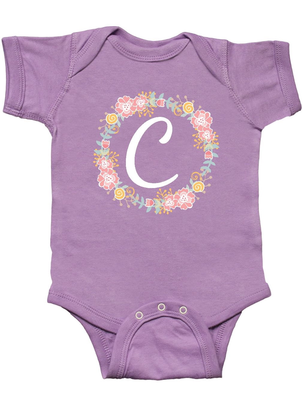 inktastic Monogram Letter S Floral Rose Wreath Toddler Long Sleeve T-Shirt