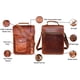 thumbnail image 5 of Bolso Mensajero De Cuero De 13 ", Estuche Para Computadora Portátil, Maletín De Oficina, Regalo Para Hombres, Bolso De Hombro Desgastado Para Computadora, 5 of 5