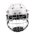 thumbnail image 2 of Casco de hockey sobre hielo con protector de cabeza, ligero, portátil y ajustable, casco de rugby para De 52 cm a 58 cm, 2 of 9