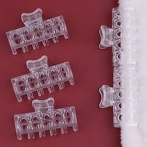 Niceauty 6Pcs Hot Rollers Hair Curlers Heat Resistant Clip Tool Transparent for Men