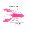 thumbnail image 2 of BE-TOOL 4Pcs Soft Crawfish-Shape Fishing Lures Plastic Bionic Fishing Bait for Saltwater Freshwater (Blue), 2 of 8