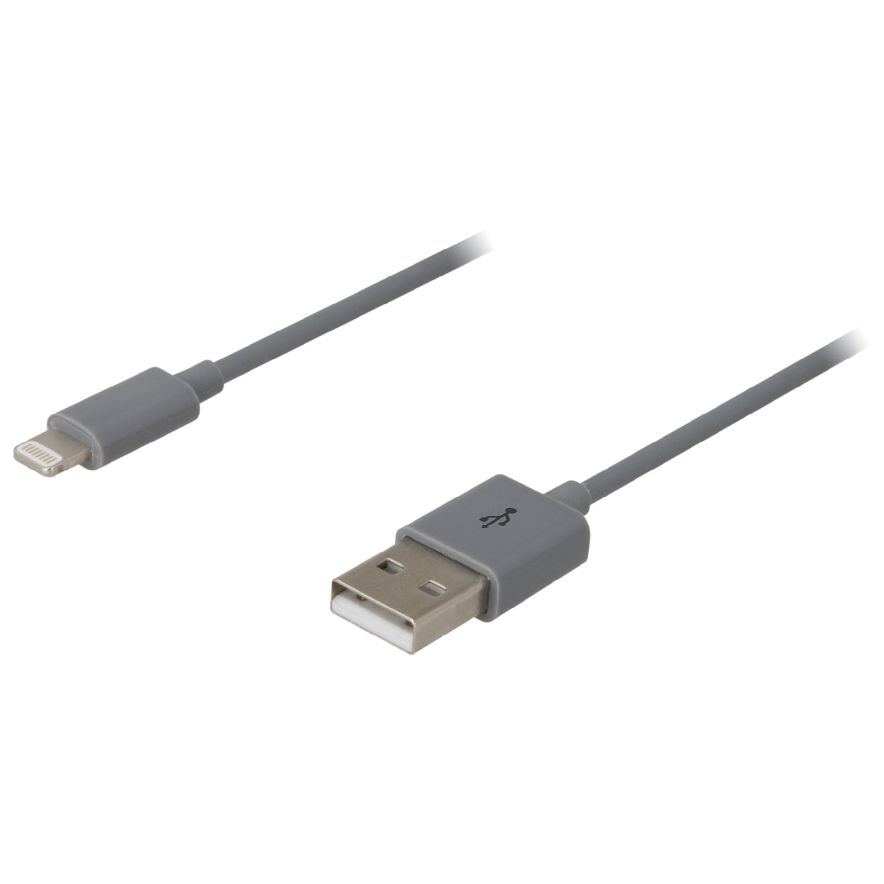iLive 6 Ft Lightning Cable, IAT10G, Grey