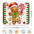 thumbnail image 7 of Christmas Drying Mat for Kitchen Counter 16" X 18" Gingerbread Dish Drying Mat for Kitchen Decor Gold Bells and flowers Xmas Drying Mats For Home Counter Drying Mats For Dishes Dish Mat Drying Mat, 7 of 7