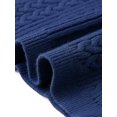 thumbnail image 5 of INSPIRE CHIC Cable Knit Sweater Skirt for Women's Elastic Waist A-Line Side Slit Casual Ribbed Knit Maxi Skirt S Dark Purple, 5 of 6