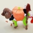 thumbnail image 4 of Gift for Kids Matoen Dog Costume Halloween Christmas Funny Costume Cute Pumpkin Costume Keep Warm - M, 4 of 9