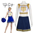 thumbnail image 2 of Taylor Porrista Uniforme Swift Halloween Azul Blanco Cosplay Traje Hip Hop Danza Disfraces, 2 of 5