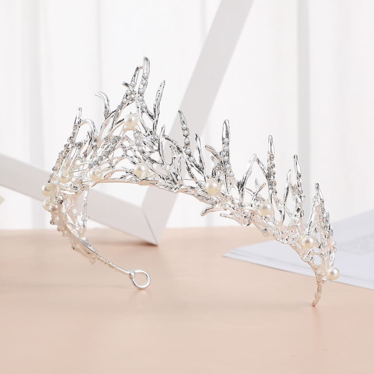 IMPRESSION BRIDAL Tiara/Headband  w/CRYSTALS Bridal Crystal Thin Headband, Silver Gold Headband, Silver  main image 2