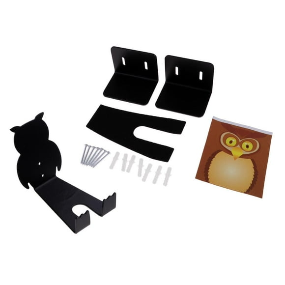LOVIVER Bike Wall Hanger Parking Hook Horizontal Pedal Wheel Park Stand Rack Black