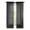 Black, variant on Slopehill White Solid Print Sheer Curtains, 40 in x 80 in