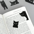 thumbnail image 5 of Wrapables Magnetic Black Cat Bookmarks, Page Marker, Foldable Cat Page Clips (Set of 24), 5 of 6