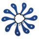thumbnail image 2 of 10 piezas de fundas para cabezas de palos de golf, protección para cabezas de palos de golf, etiquetas con números y cuñas Azul y blanco, 2 of 9