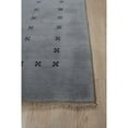 Handmade Wool Gray Traditional Solid Lori Baft Rug