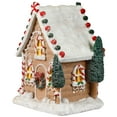 thumbnail image 4 of Snow Covered Gingerbread House with Candy Accents Christmas Decoration - 8", 4 of 7