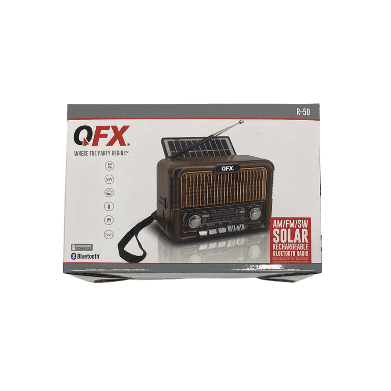 Qfx Solar Am Fm Sw Radio - Walmart.com