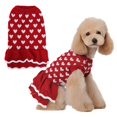 thumbnail image 1 of Ropa para cachorros Ropa para mascotas Ropa para gatos Ropa de peluche Suéter rojo para perros Ropa navideña para mascotas, 1 of 6