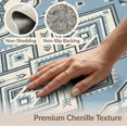 thumbnail image 6 of ODIKA 8'x10' Washable Area Rug Non-Shedding, Easy Care, Interlocking Trellis Skid Hallway Grey Checkered Boho Geometric Playful for King Size Bedroom Under Bed, Master Suite, 6 of 7