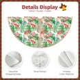 thumbnail image 4 of Daiia Flamingo And Monstera Drawing Merry Christmas Tree Skirt , Xmas Large Lace-up Tree Skirt, Santa Snowflakes Rustic Home Decorations New Year Party Farmhouse Decor-36", 4 of 7