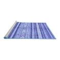 thumbnail image 2 of Ahgly Company Machine Washable Indoor Rectangle Abstract Blue Modern Area Rugs, 5' x 7', 2 of 4