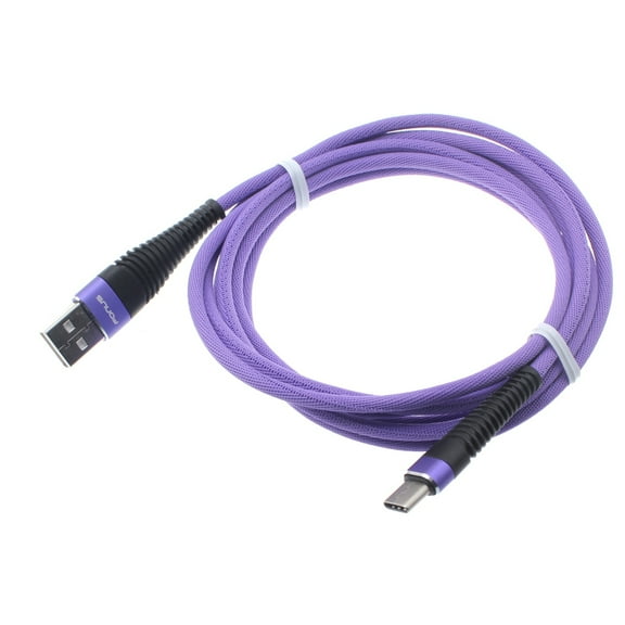 Galaxy S10e, S10, 5G, Plus Purple 10ft USB Cable G1L Type-C Charger Cord Power Wire USB-C Long for Samsung Galaxy S10e S10 Plus
