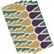 Simply Daisy, 19 x 19-inch, Multi Color Picks Geometric Print Napkin, Navy Blue (Set of 4)