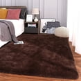 thumbnail image 2 of Lochas Fluffy Area Rug Shag Carpet for Bedroom Indoor Fuzzy Rugs for Living Room Home Decor,5'x8', Coffee, 2 of 6