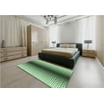 thumbnail image 4 of Ahgly Company Indoor Rectangle Patterned Dark Forest Green Area Rugs, 7' x 10', 4 of 6