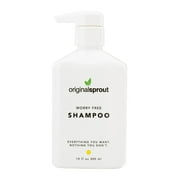 Original Sprout Worry Free Shampoo, 100% Vegan, Hypoallergenic, Moisturizing, For all Hair types, 10oz Bottle