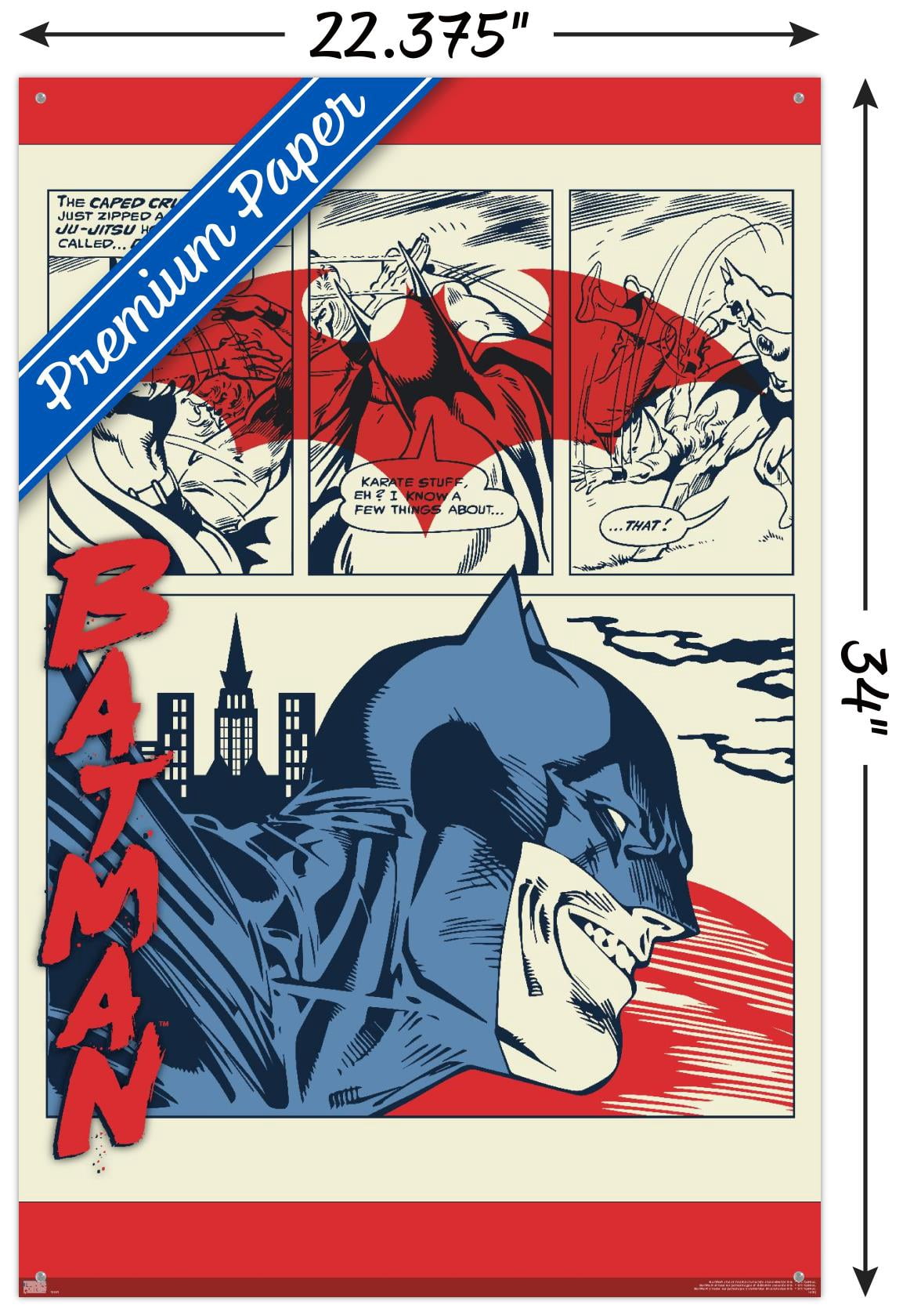 DC Comics Batman - Comics Wall Poster with Pushpins, 22.375" x 34"