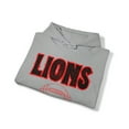 thumbnail image 4 of Unisex Heavy Blend™ Hooded Sweatshirt Lions Football Red Hoodie, 4 of 9